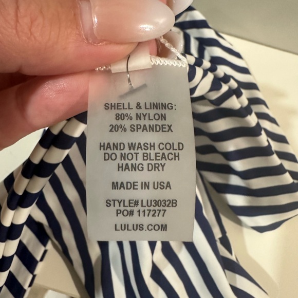 BRAND New with tags - LULUS Tie Front High Waisted Bikini - Picture 4 of 5